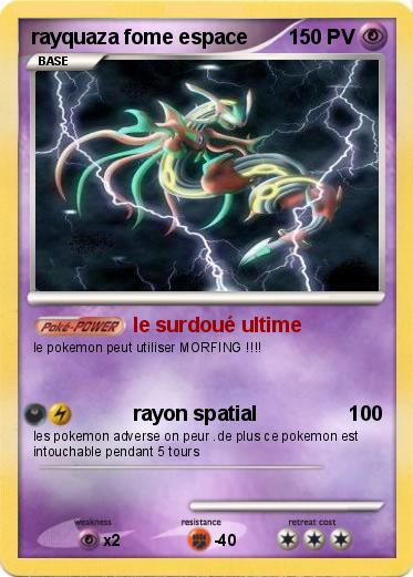 Pokemon rayquaza fome espace