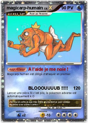 Pokemon magicarp-humain