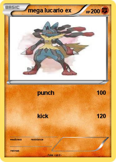 Pokemon mega lucario ex