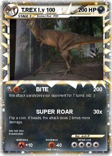 Pokemon T.REX l.v 100