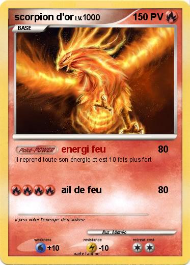 Pokemon scorpion d'or