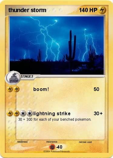 Pokemon thunder storm