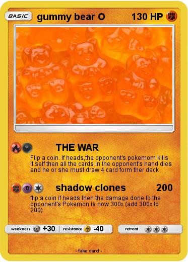 Pokemon gummy bear O