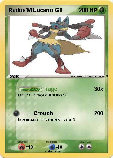 Pokemon Radus'M Lucario GX