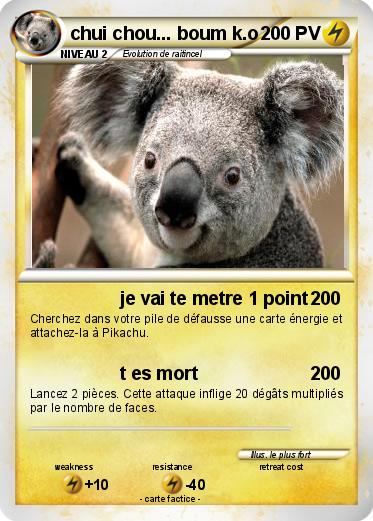 Pokemon chui chou... boum k.o