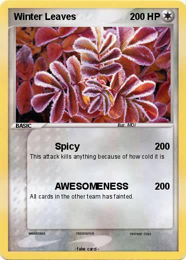 Pokemon Winter Leaves