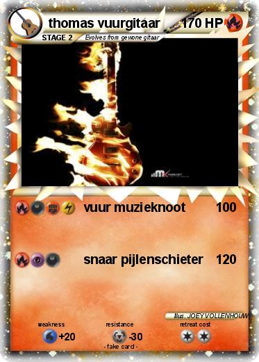Pokemon thomas vuurgitaar