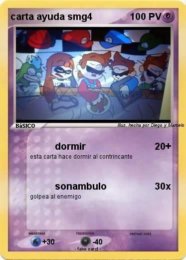 Pokemon carta ayuda smg4
