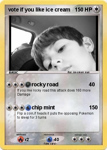 Pokemon vote if you like ice cream
