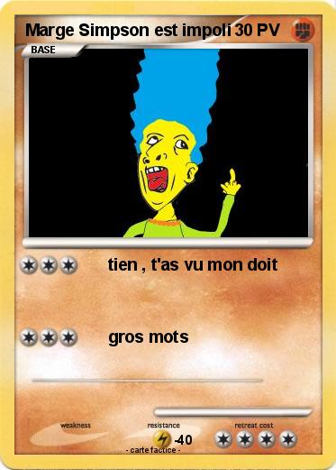 Pokemon Marge Simpson est impoli