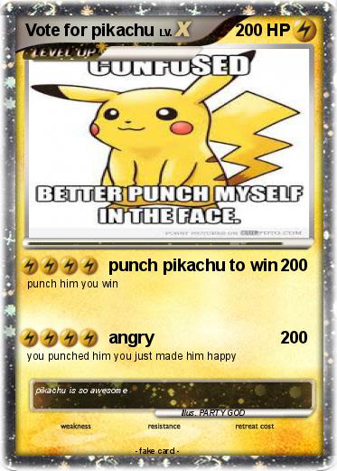 Pokemon Vote for pikachu