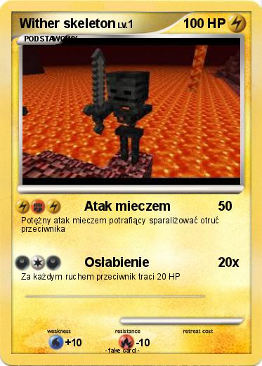 Pokemon Wither skeleton