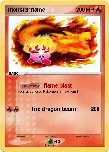 Pokemon monster flame