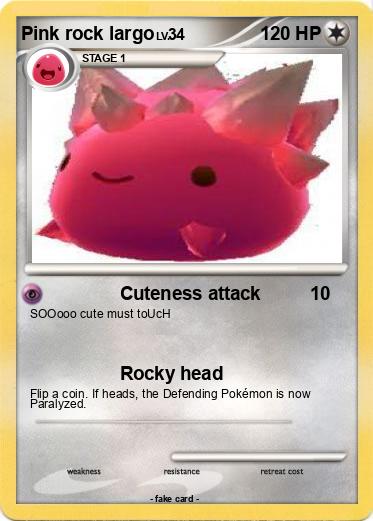 Pokemon Pink rock largo