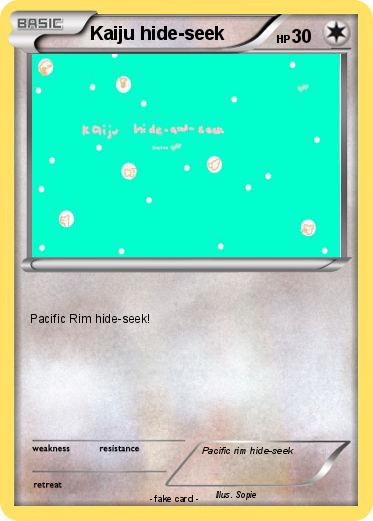Pokemon Kaiju hide-seek