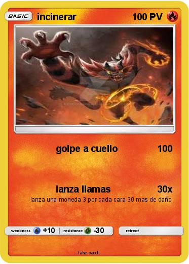 Pokemon incinerar