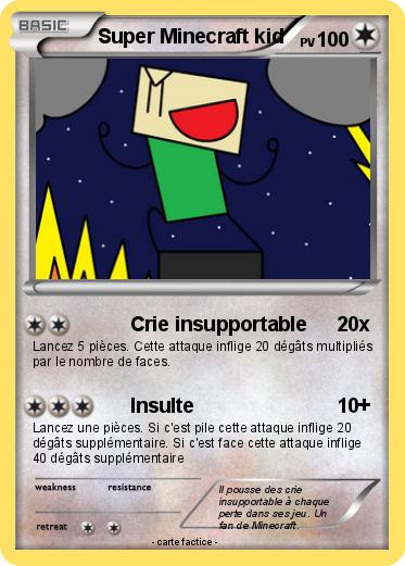 Pokemon Super Minecraft kid