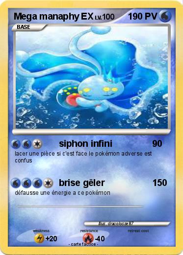 Pokemon Mega manaphy EX