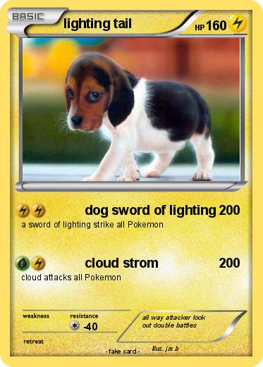 Pokemon lighting tail
