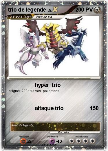 Pokemon trio de legende