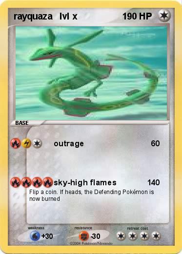 Pokemon rayquaza   lvl x                  1