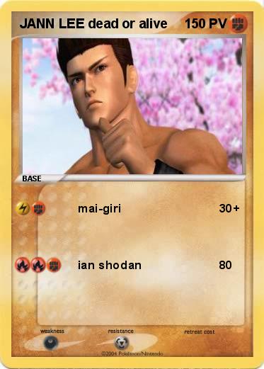 Pokemon JANN LEE dead or alive