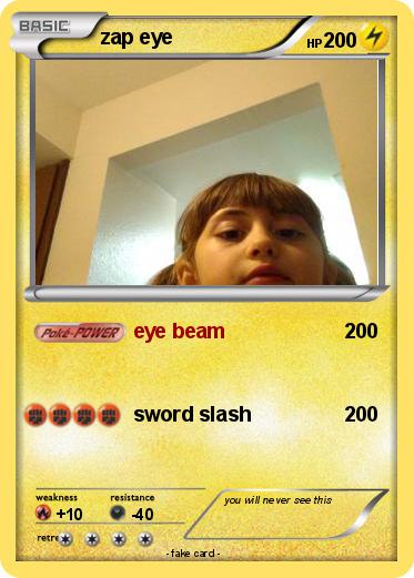 Pokemon zap eye