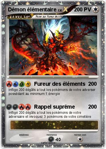 Pokemon Démon élémentaire