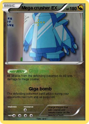 Pokemon Mega crusher EX
