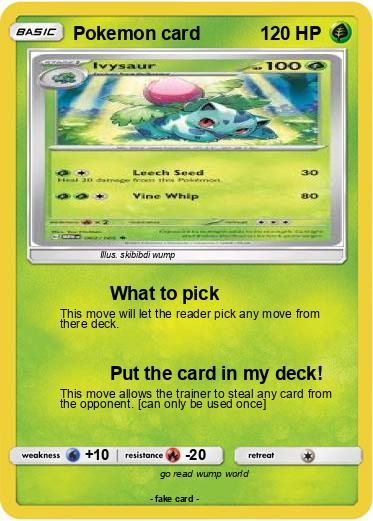 Pokemon Pokemon card