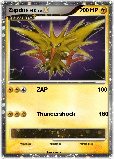 Pokemon Zapdos ex