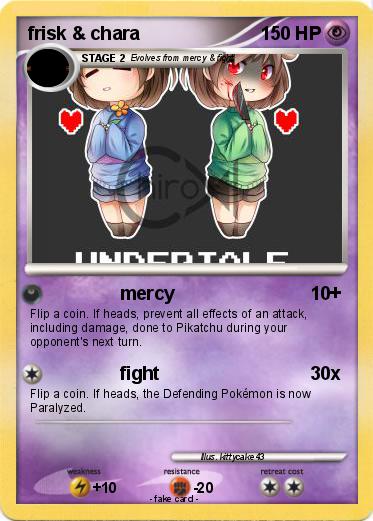 Pokemon frisk & chara