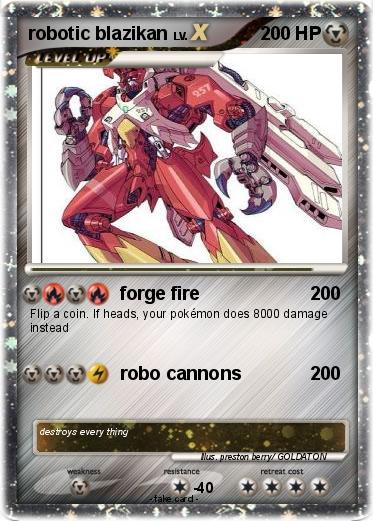 Pokemon robotic blazikan