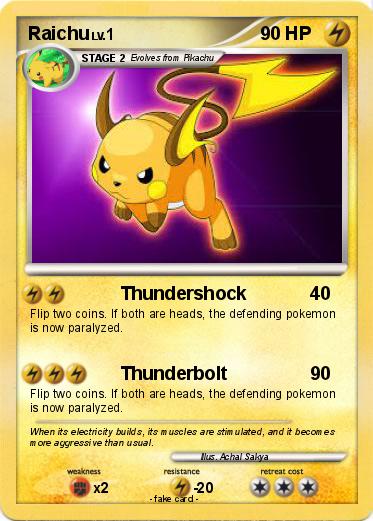 Pokemon Raichu