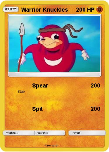 Pokemon Warrior Knuckles