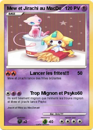 Pokemon Mew et Jirachi au MacDo