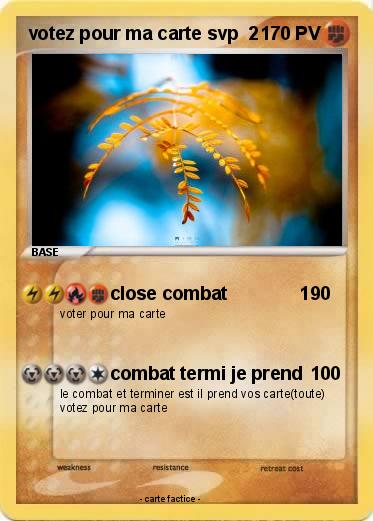 Pokemon votez pour ma carte svp  2