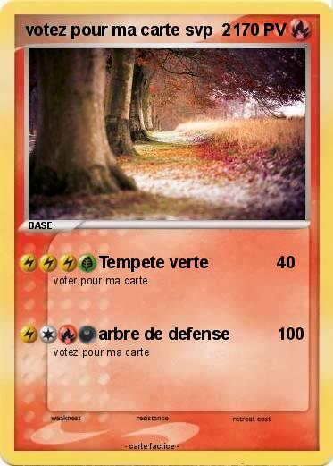 Pokemon votez pour ma carte svp  2