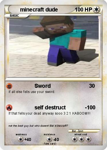 Pokemon minecraft dude