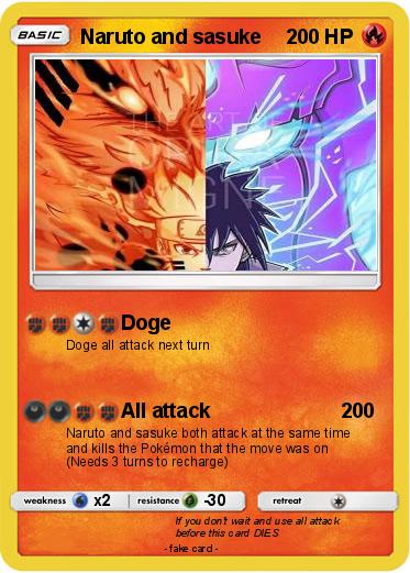 Pokemon Naruto and sasuke