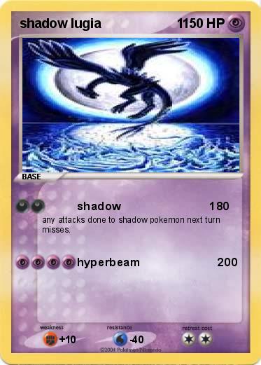 Pokemon shadow lugia                     1  