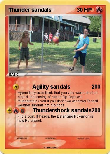 Pokemon Thunder sandals