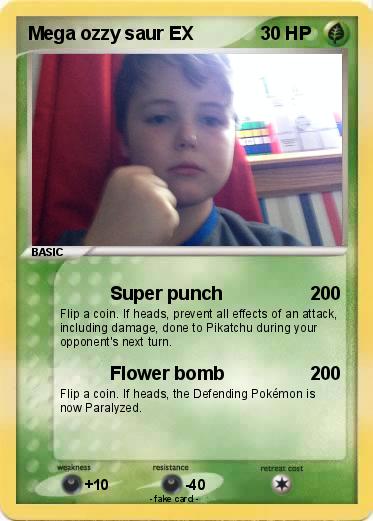 Pokemon Mega ozzy saur EX