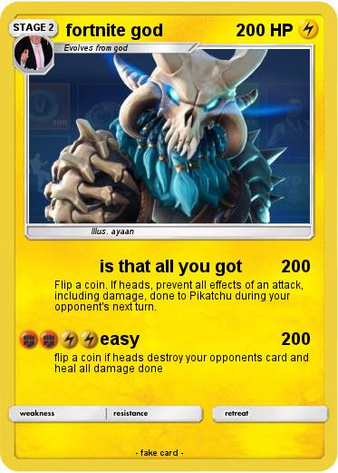 Pokemon fortnite god
