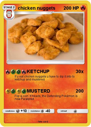 Pokemon chicken nuggets