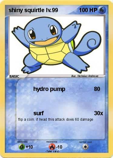 Pokemon shiny squirtle lv.99