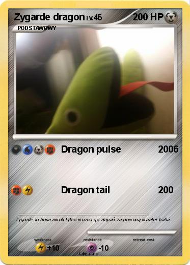 Pokemon Zygarde dragon