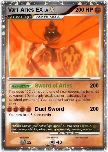 Pokemon Vari  Aries EX