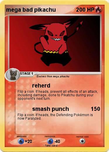 Pokemon mega bad pikachu