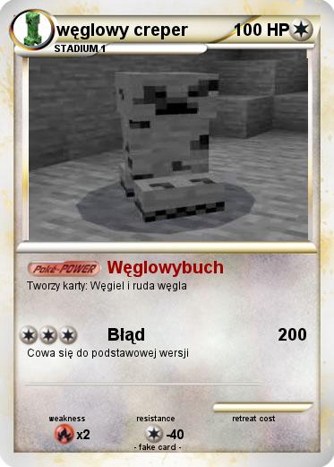 Pokemon węglowy creper